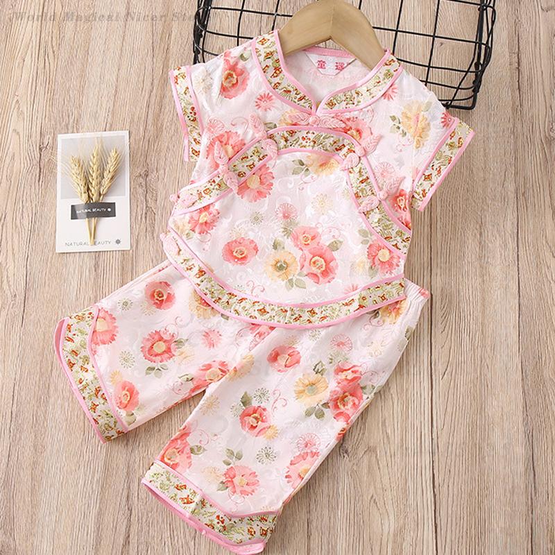 Baby Girls Tang Suit Summer Pr - Summer Clothing Baby Girl ulasan dan harga